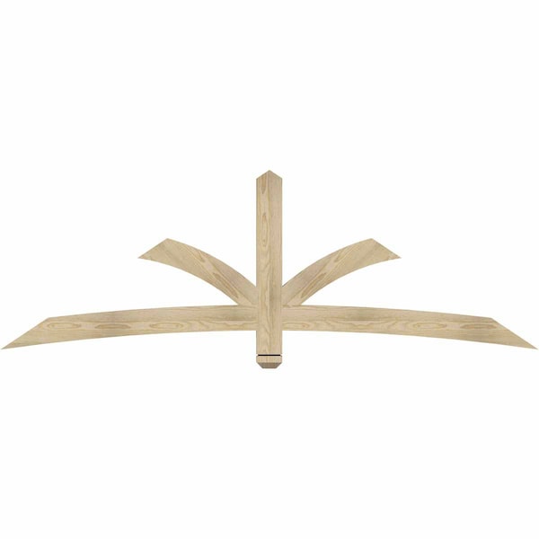 Ekena Millwork Davenport Rough Sawn Timber Gable Bracket, Douglas Fir, 84"W x 28"H x 2"D x 4"F, 8/12 Pitch GBW084X28X0204DAV00RDF - main